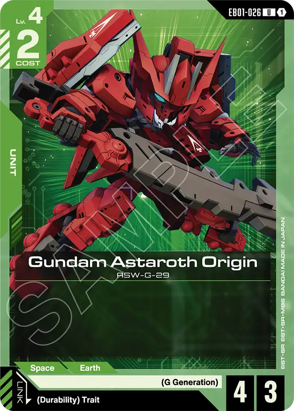 Gundam Astaroth Origin (EB01-026) card