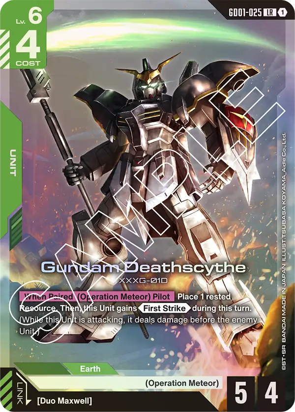 Gundam Deathscythe (GD01-025) card