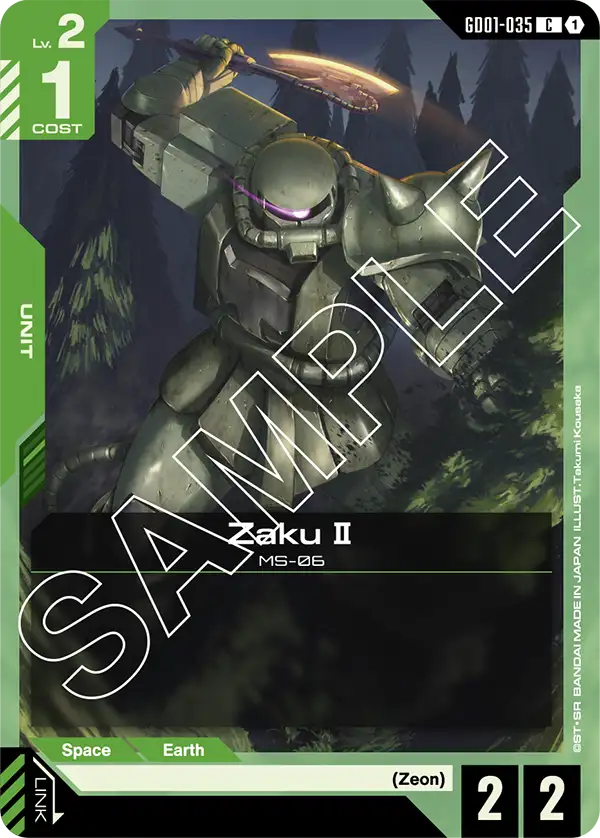 Zaku Ⅱ (GD01-035) card