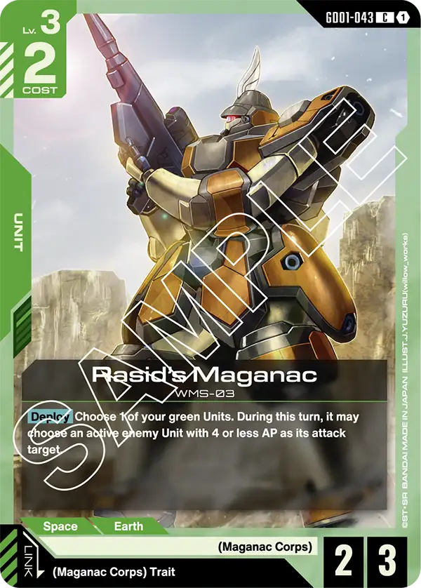 Rasid's Maganac (GD01-043) card