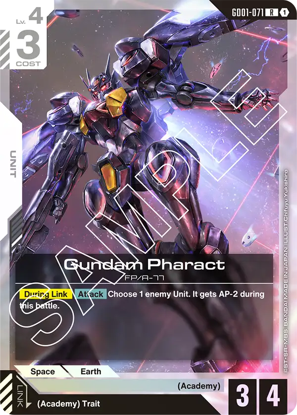 Gundam Pharact (GD01-071) card