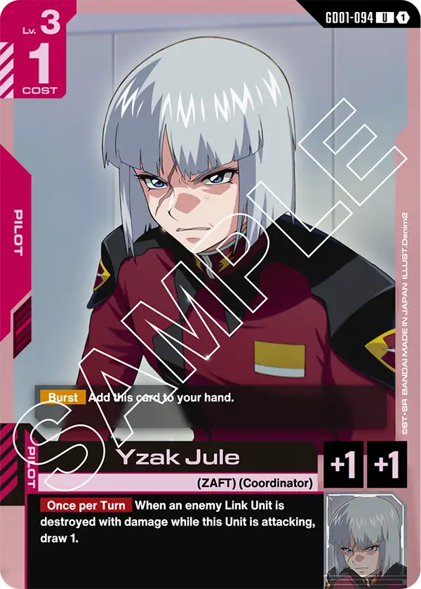 Yzak Jule (GD01-094) card