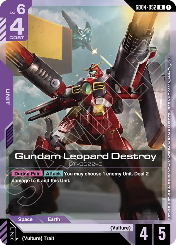 Gundam Leopard Destroy (GD04-052) card