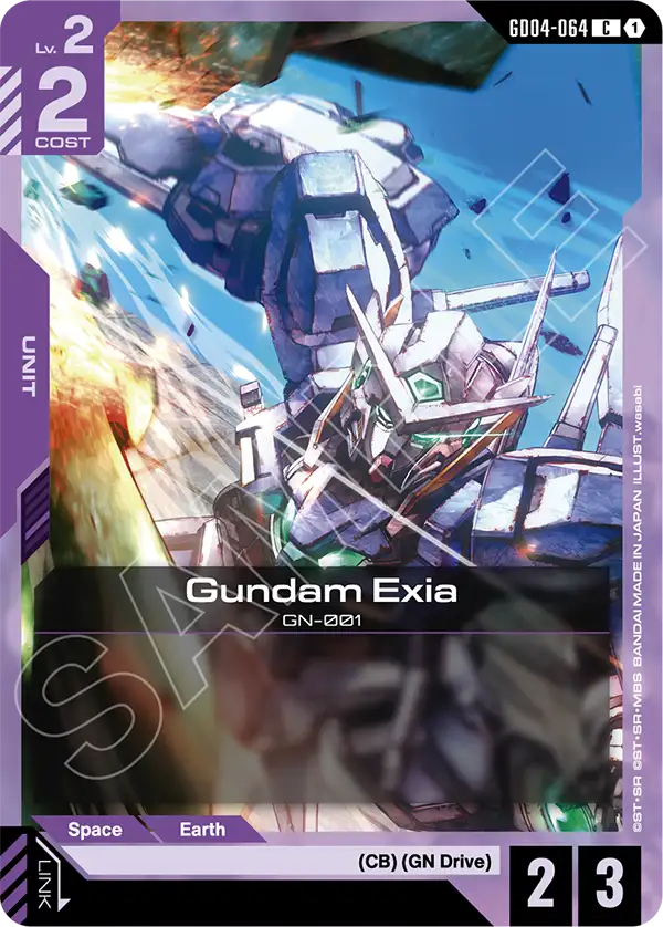Gundam Exia (GD04-064) card