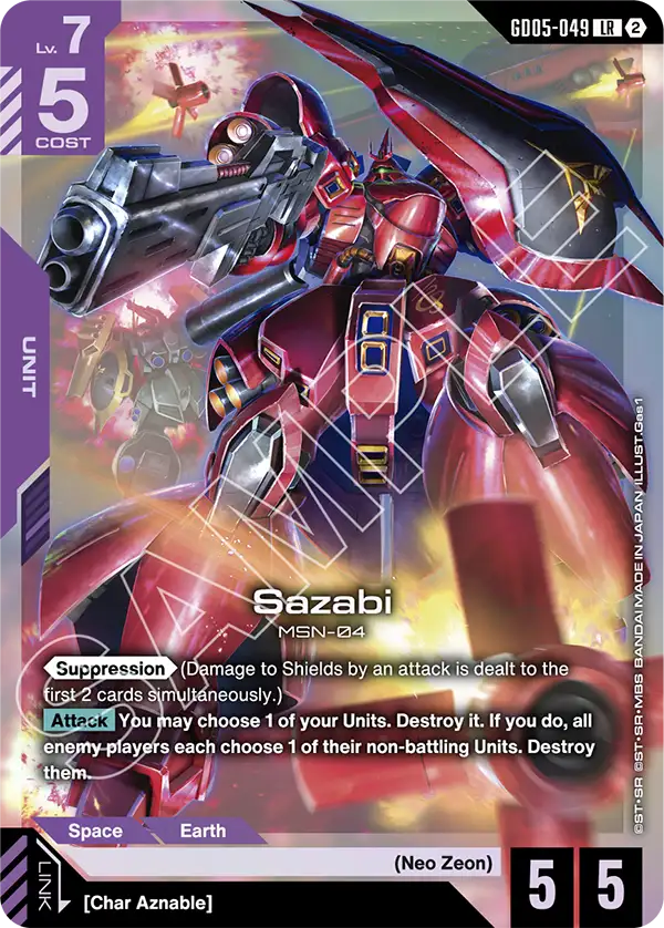 Sazabi (GD05-049) card