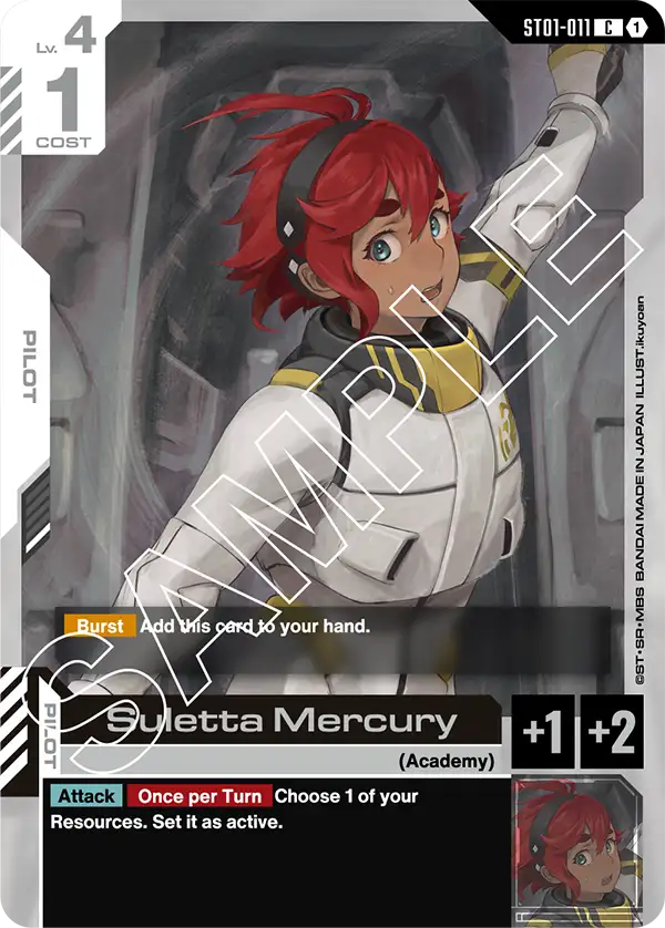 Suletta Mercury (ST01-011) card