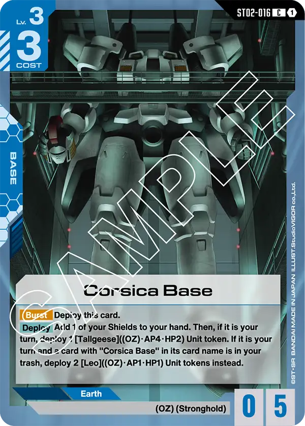 Corsica Base (ST02-016) card
