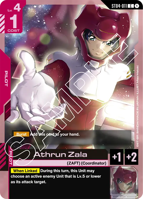 Athrun Zala (ST04-011) card