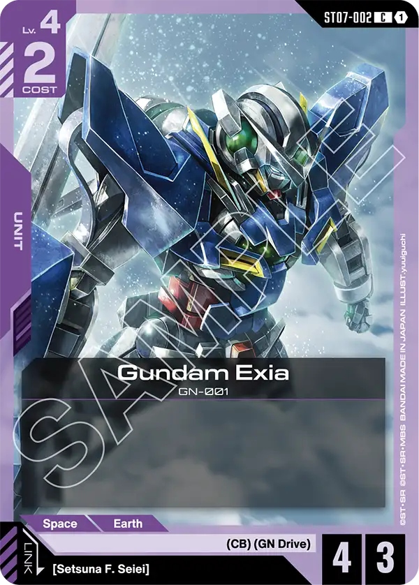 Gundam Exia (ST07-002) card