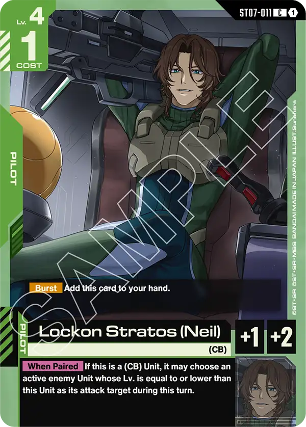 Lockon Stratos (Neil) (ST07-011) card