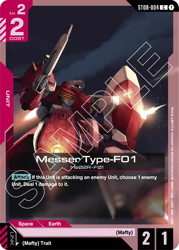 Messer Type-F01 (ST08-004) card