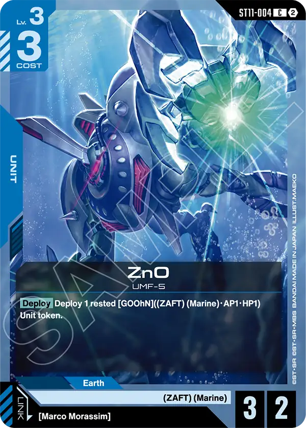 ZnO (ST11-004) card
