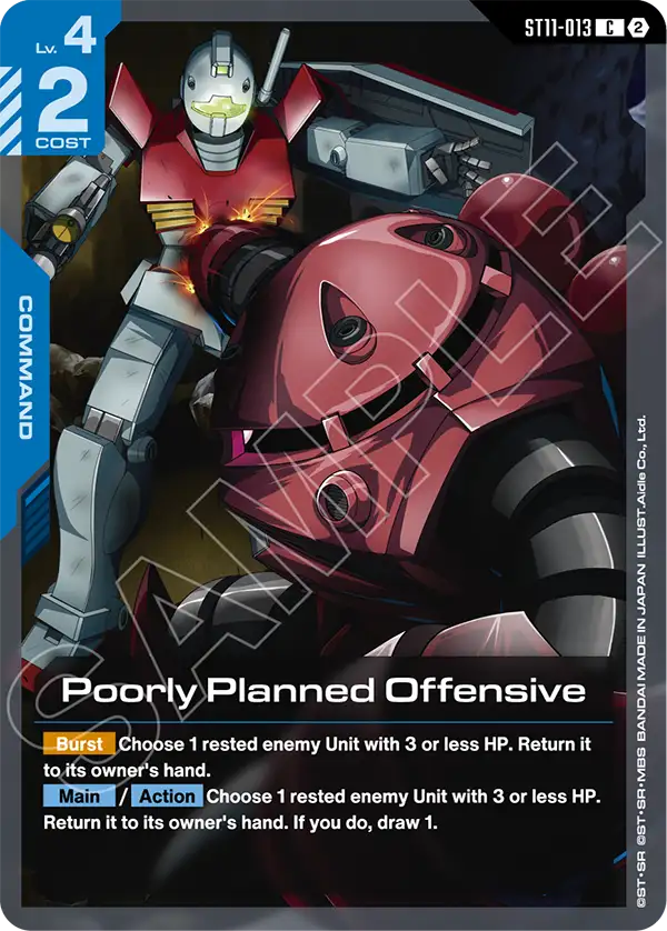 Poorly Planned Offensive (ST11-013) card