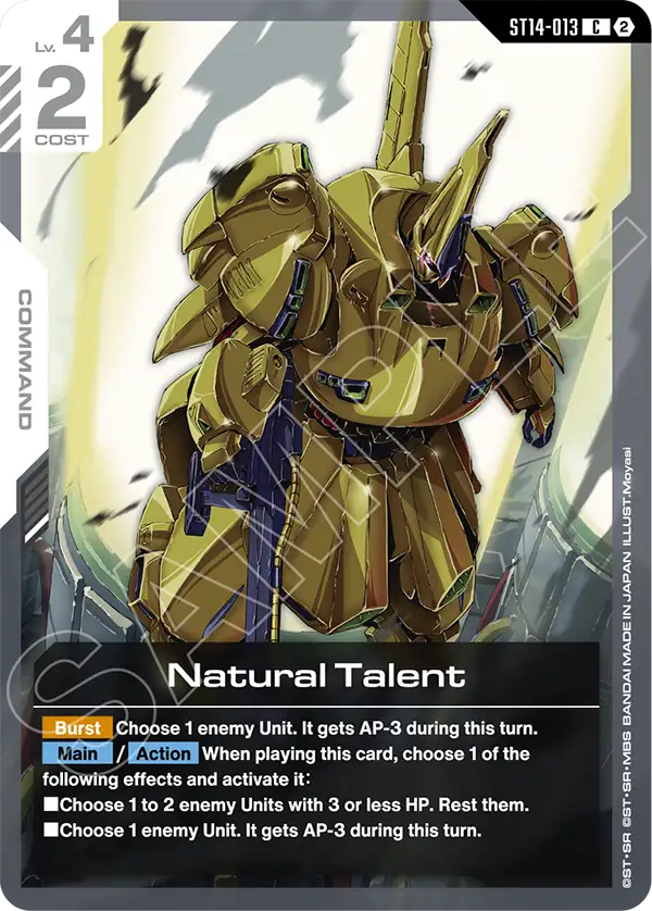 Natural Talent (ST14-013) card