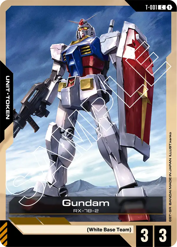Gundam (T-001) card