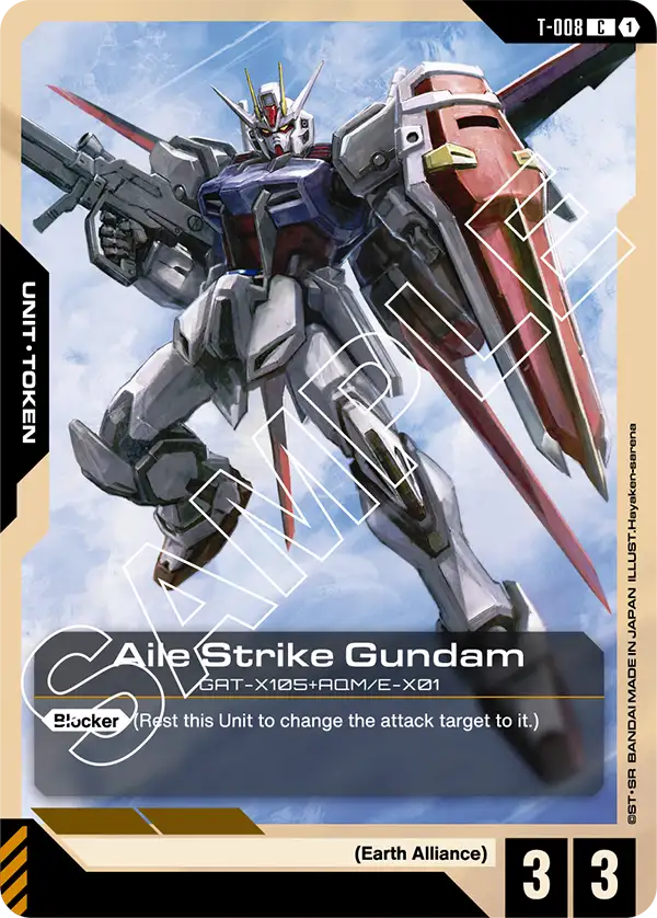 Aile Strike Gundam (T-008) card